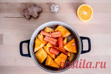 Для обеда, ужина или перекуса… Легкий суп с тыквой — Вкусные рецепты