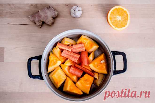 Для обеда, ужина или перекуса… Легкий суп с тыквой — Вкусные рецепты