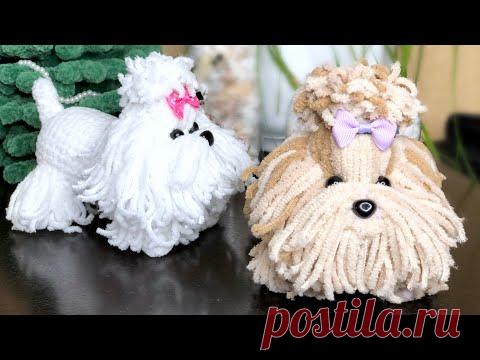 Вязаная собачка крючком. Йорк крючком. Мастер-класс. Часть 2