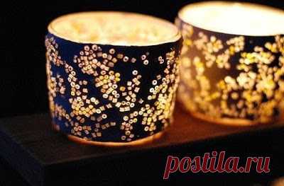 Необычный простой подсвечник