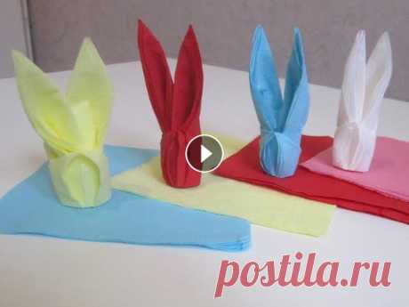 DIY: Поделки к Пасхе. Пасхальный зайчик из салфеток своими руками. watch?v=-ftX5X5rf0A Пасхальная композиция...
