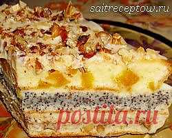 Трёхслойный домашний торт. | Сайт рецептов