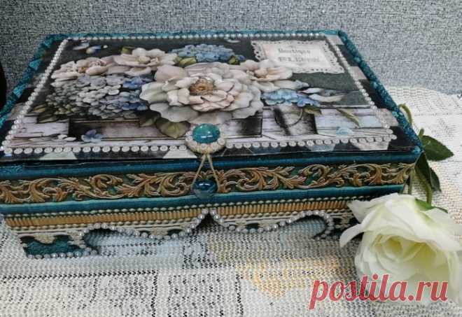 Шкатулка для мелочей из обычной коробки