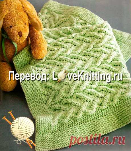Одеяло "Кружевные косы" | Loveknitting.ru