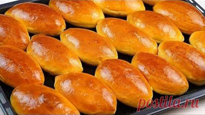Сладкие пирожки в духовке! Печеные пирожки с яблочным повидлом!