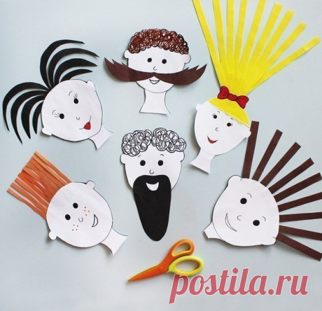 Играем в парикмахеров с детьми. Забавная идея для вдохновения :)