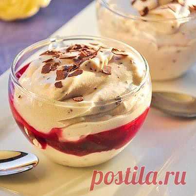 Козырная Еда Мусс из белого шоколада с... / Разное / Рецепти / Pinme.ru / Юля Гіць