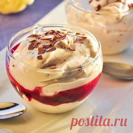 Козырная Еда Мусс из белого шоколада с... / Разное / Рецепти / Pinme.ru / Юля Гіць