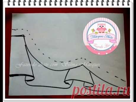 Desenhando  barrado modelo da abelhinha