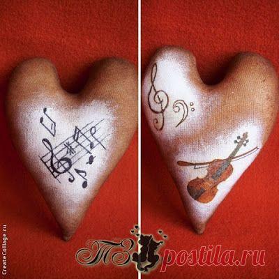 МК тонировки и декорирования кофейных ВАЛЕНТИНОК + ДЕКУПАЖ.