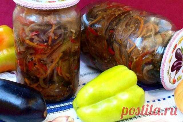 Салат из баклажанов по-корейски — Сад Заготовка