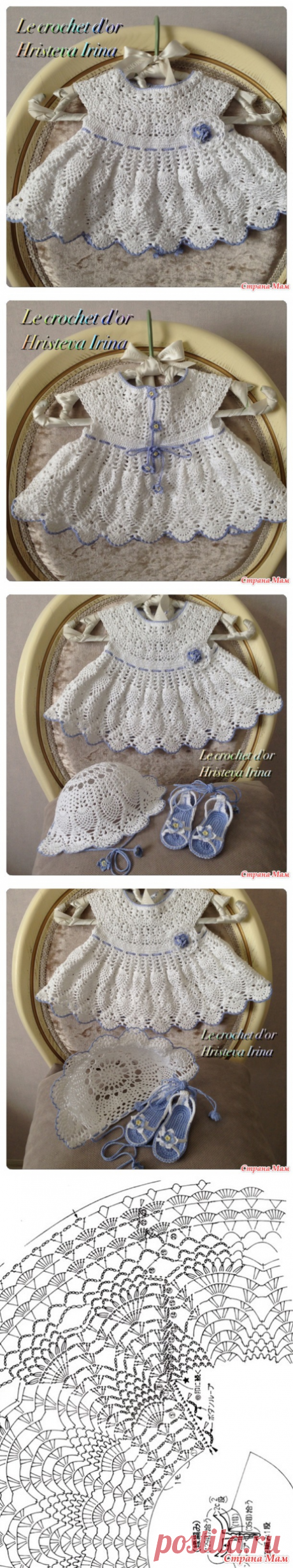 .. Комплект " Фиалки в ананасах" - Все в ажуре... (вязание крючком) - Страна Мам