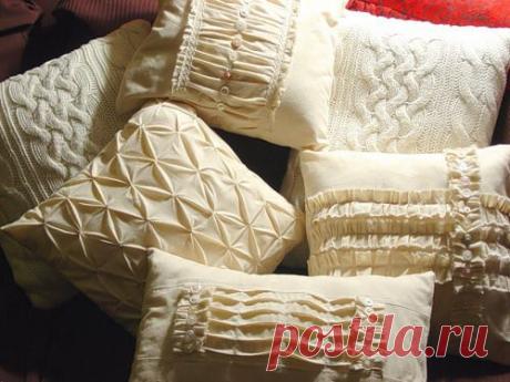 @ Подушки и пледы | МОЙ МИЛЫЙ ДОМ – идеи рукоделия, вязание, декорирование интерьеров