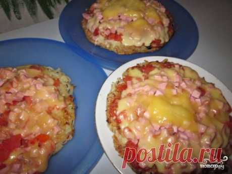 Картофельная пицца на сковороде - пошаговый кулинарный рецепт с фото на Повар.ру