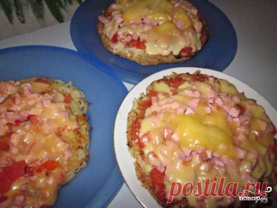 Картофельная пицца на сковороде - пошаговый кулинарный рецепт с фото на Повар.ру