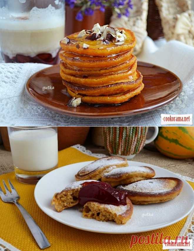 Солнечные тыквенные оладьи / Блины / Кукорама - вкусные рецепты!