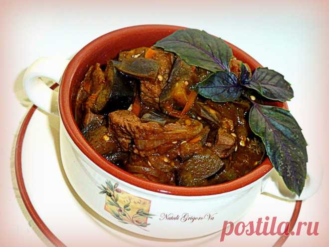 Дамлама по - худжандски (Овощное рагу с говядиной и баклажанами)