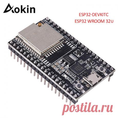 US $3.73 50% СКИДКА|Беспроводная плата aolin ESP32 Wroom 32U, Wi Fi, Bluetooth, плата с ядром, с поддержкой Bluetooth, с поддержкой Wi Fi, плата для разработки, с поддержкой Wi Fi и Bluetooth, с процессором ESP32, с поддержкой Wi Fi и Bluetooth|Запасные части|   | АлиЭкспресс Покупай умнее, живи веселее! Aliexpress.com