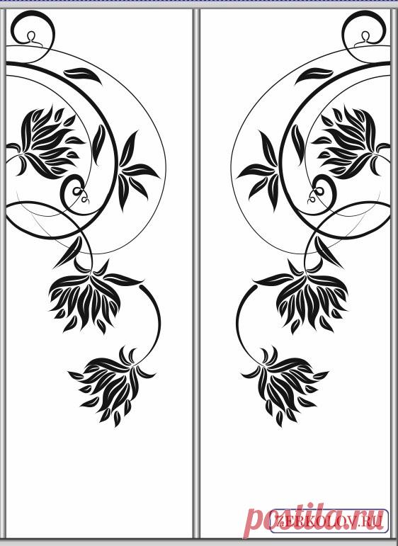 Пескоструйный рисунок Цветы 1855 | Хороший дизайн: Скинали Фрески Фотообои Пескоструйные рисунки