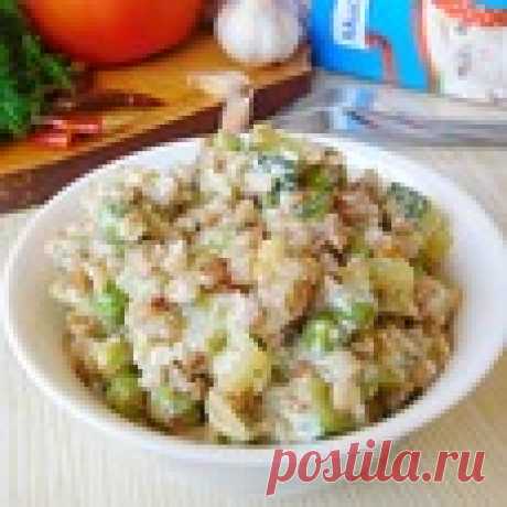 Гречка с цуккини и горошком Кулинарный рецепт