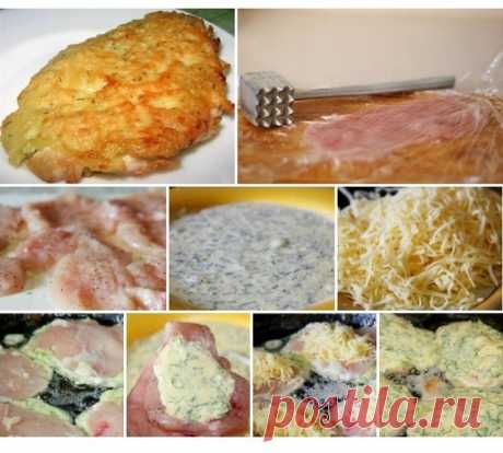 Рецепт куриных отбивных с сыром