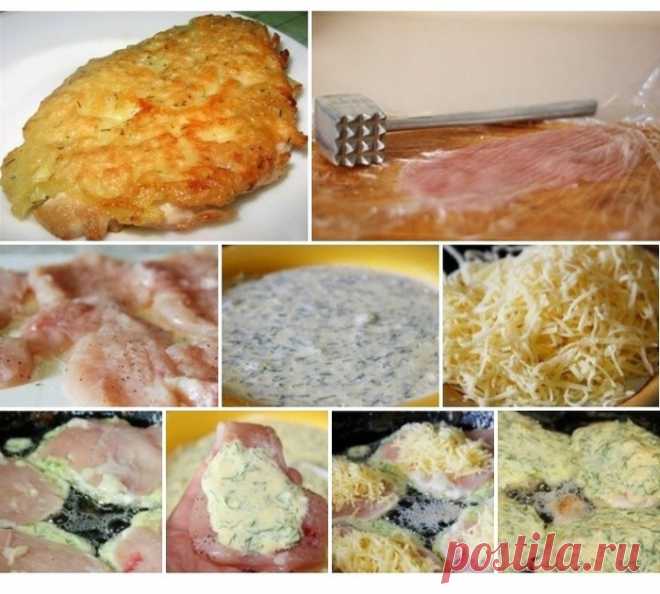 Рецепт куриных отбивных с сыром