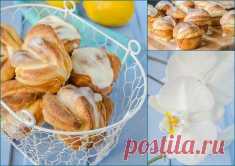 Булочки с лимоном и глазурью