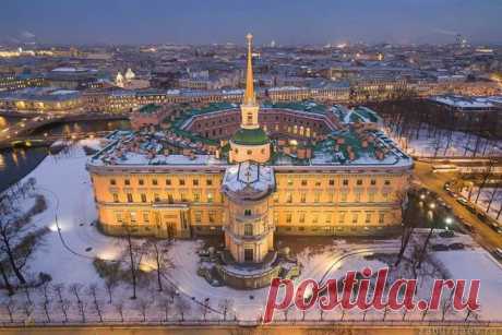 Mikhailovsky Castle ~ Aerial view. "AL"
