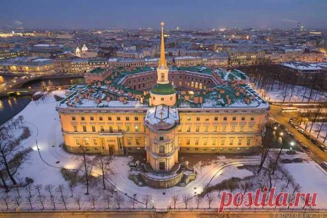 Mikhailovsky Castle ~ Aerial view. 