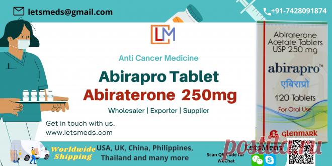 Buy Abirapro Abiraterone Tablet from LetsMeds Call +91-7428091874 or Skype/WeChat: LetsMeds for get Generic or branded Zytiga Tablet Alternative from LetsMeds Wholesale Supplier. Learn about the price of Abiraterone Tablet visit us on our trusted pharmacy LetsMeds wholesale exporter & suppplier of Generic and branded medication at lower cost .