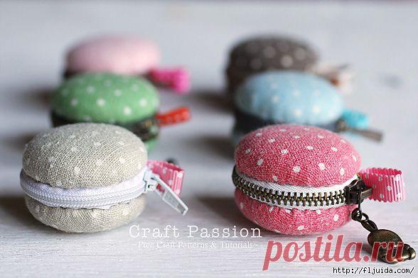 Самодельные кошелечки " макаруны".