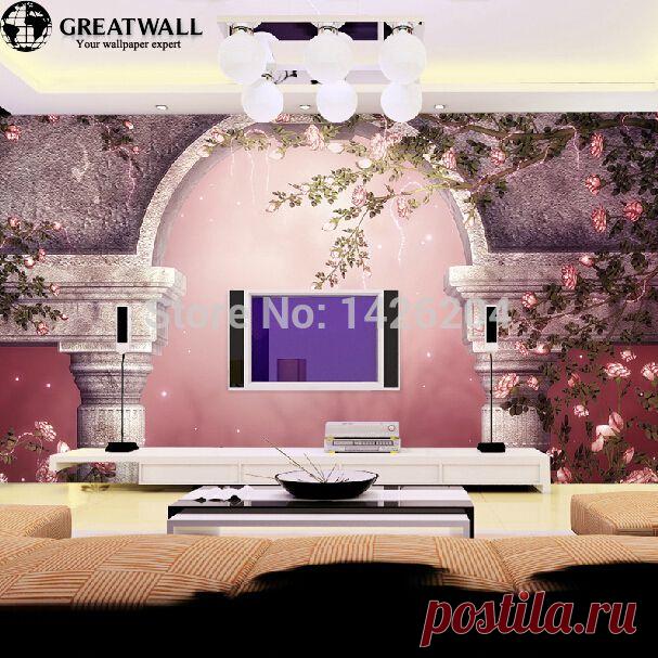 wallpaper home Picture - More Detailed Picture about Great wall 3d european style of the ancient building photo wallpaper murals for living room,papel de parede vintage Picture in Wallpapers from Great wall paper | Aliexpress.com | Alibaba Group