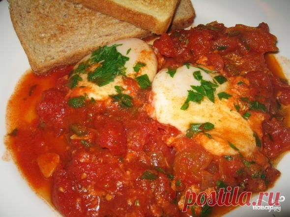 Яичница с томатной пастой - пошаговый кулинарный рецепт на Повар.ру