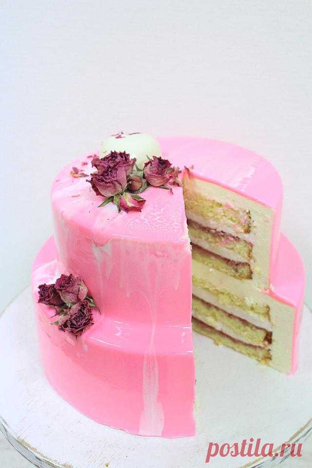 Муссовый Клубничный Торт Двухъярусный