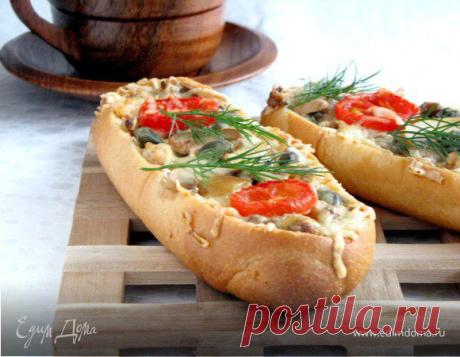 Мини-багеты, фаршированные курицей и грибами, пошаговый рецепт на 4051 ккал, фото, ингредиенты - Стелла