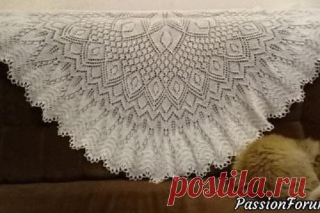 ПОЛУКРУГЛАЯ ШАЛЬ «ПАУЛИНА»

Шаль довольно большая – 168 рядов. Рекомендуемая пряжа преимущественно натурального состава, толщина ниток 600 – 800м/100 гр, но если любите крупные формы можно использовать и 500м/100 гр. Интересно смотрится из секционной пряжи, но и из однотонной тоже хороша. Расход пряжи в зависимости от толщины и выбранных спиц 100-150 гр. 

Шаль вяжется от центра сверху вниз. Ленточку советую набирать из 4-х петель, 3 петли маловато – сильно растягивается. ...