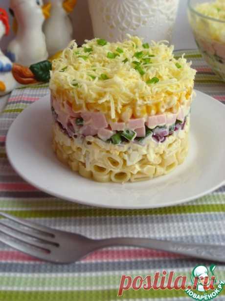 Салат с макаронами и ветчиной – кулинарный рецепт
