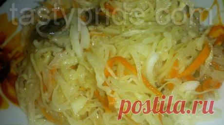 Закуска из квашеной капусты с грибами.Рецепты.Лучшие блюда.