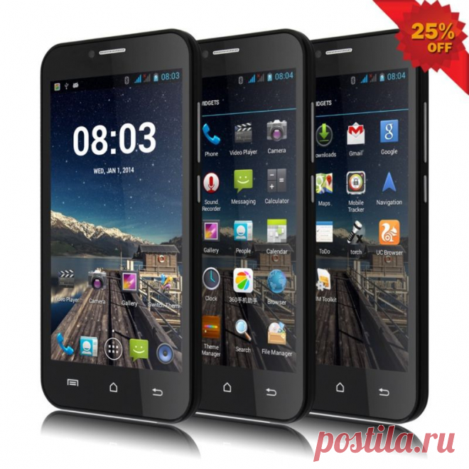 Купить 5" Unlocked Android Smart Cell Phones Dual Core на eBay.com из Америки с доставкой в Россию, Украину, Казахстан