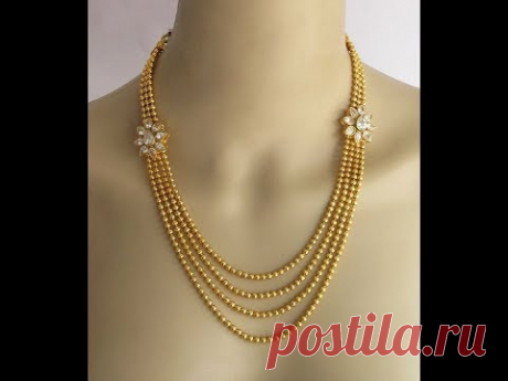 BEAUTIFUL 22K GOLD NECKLACE SMALL ROUND BALLS DESIGNS || LIGHT WEIGHT GOLD BALLS NECKLACE
