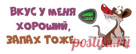 Вкус у меня прекрасный…
Запах тоже...ツ

#uznay_seba