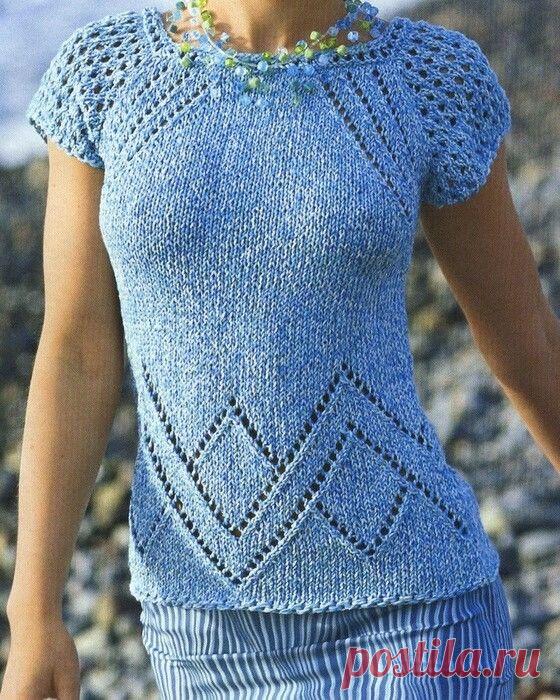 Нежная кофточка-реглан, вяжем спицами Конкурс 