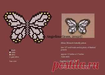 beaded albino monarch butterfly pattern (pendant/pin) by Angielina Grass, 2012© DO NOT ALTER THIS IMAGE, THIS IS MY PROPERTY Explore Angielina74's photos on Flickr. Angielina74 has uploaded 1558 photos to Flickr.