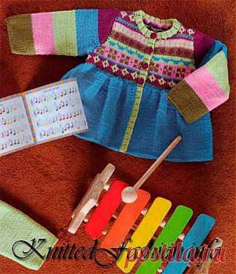 Кардиган для малышки - KnittedFashion.info - Модное Вязание