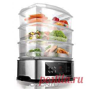 Паровая обработка продуктов уничтожает болезнетворные микроорганизмы, способствует разрушению аллергических и токсических веществ, а также повышает усвояемость продуктов. С пароваркой Redmond RST-М1106 Вы сможете наслаждаться естественным вкусом и ароматом приготовленной еды. 
Redmond RST-М1106 позволяет готовить несколько блюд одновременно за счет наличия в них трех паровых корзин. Гарнир, мясо и овощи: полноценный ужин Вы приготовите за раз!