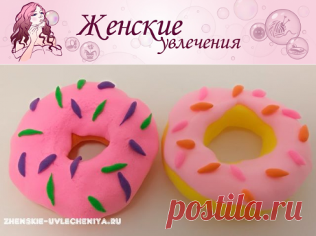 Пончики из легкого пластилина: мастер-класс по лепке кукольной еды
