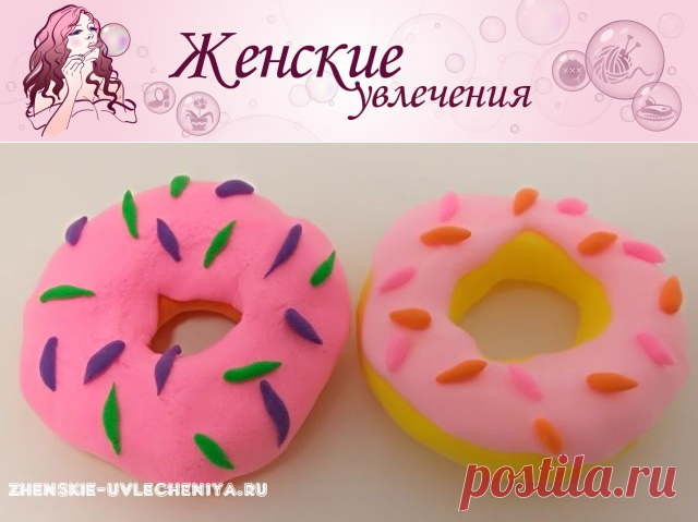 Пончики из легкого пластилина: мастер-класс по лепке кукольной еды