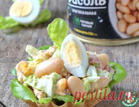 Салат из фасоли, тунца и капусты – кулинарный рецепт