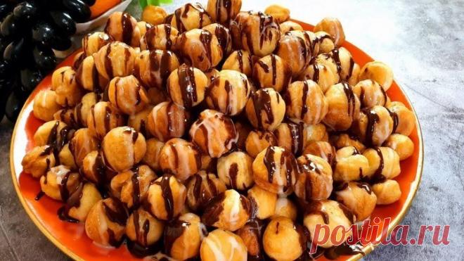 Творожные пончики-шарики на скорую руку