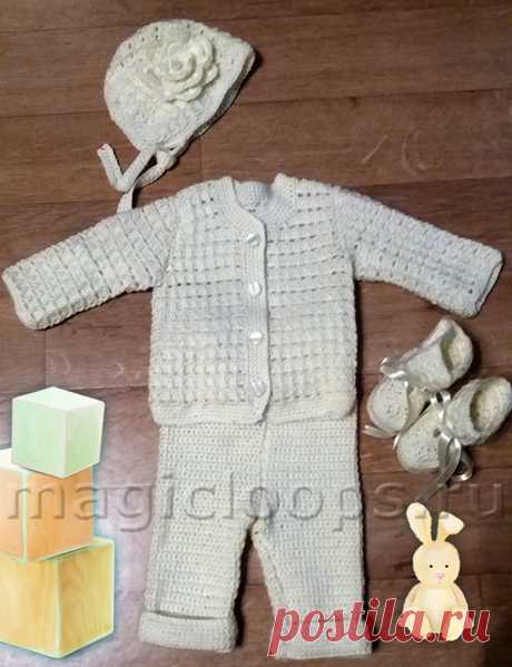(+2) Костюм для новорожденной (вязание крючком, хвастаемся)